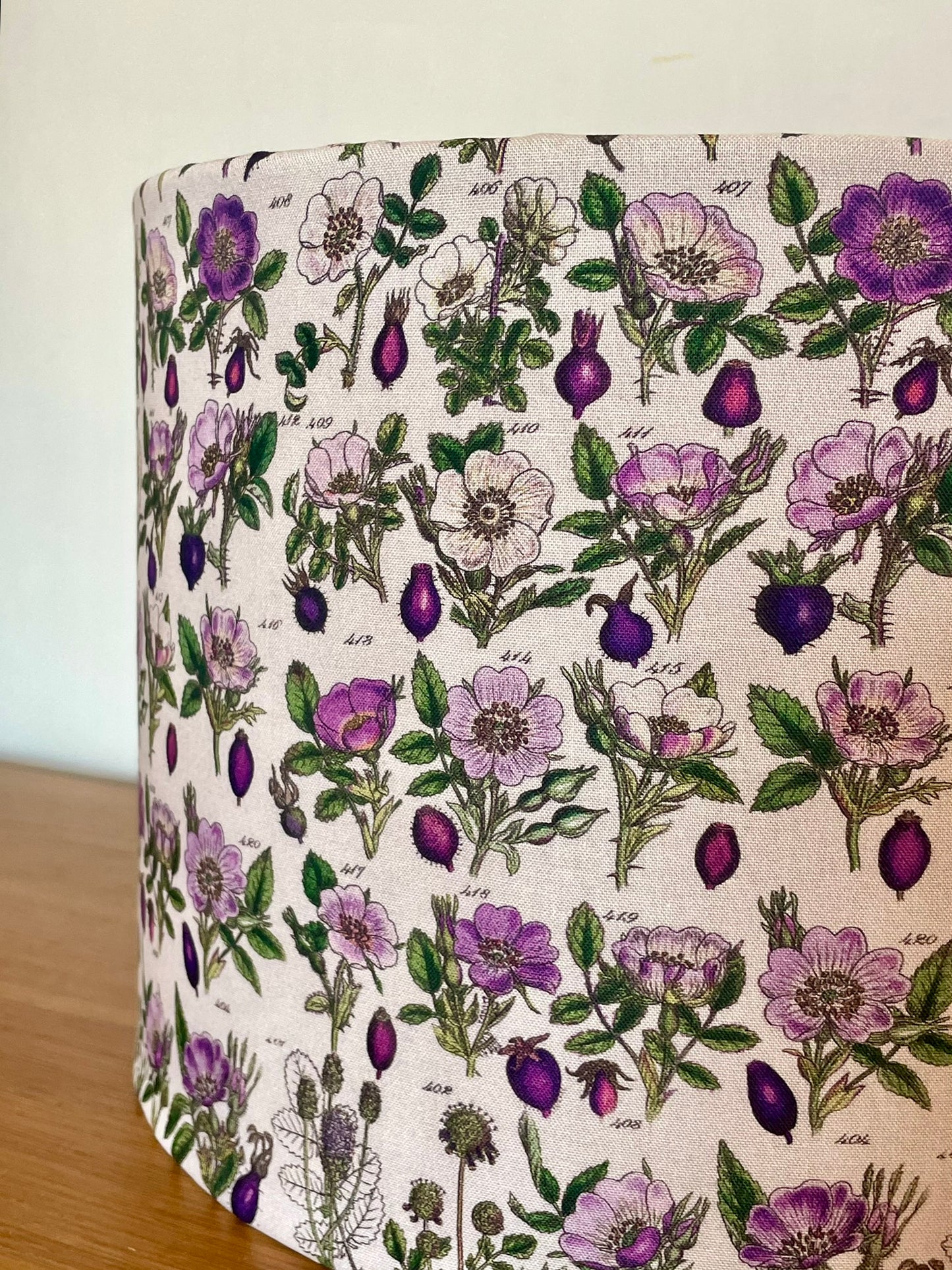 Purple Flower Specimen Lampshade