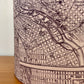Vintage Purple and Cream Street Map Lampshade
