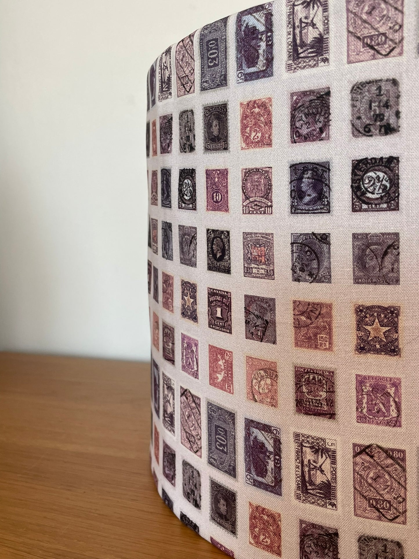 Purple Stamps Lampshade