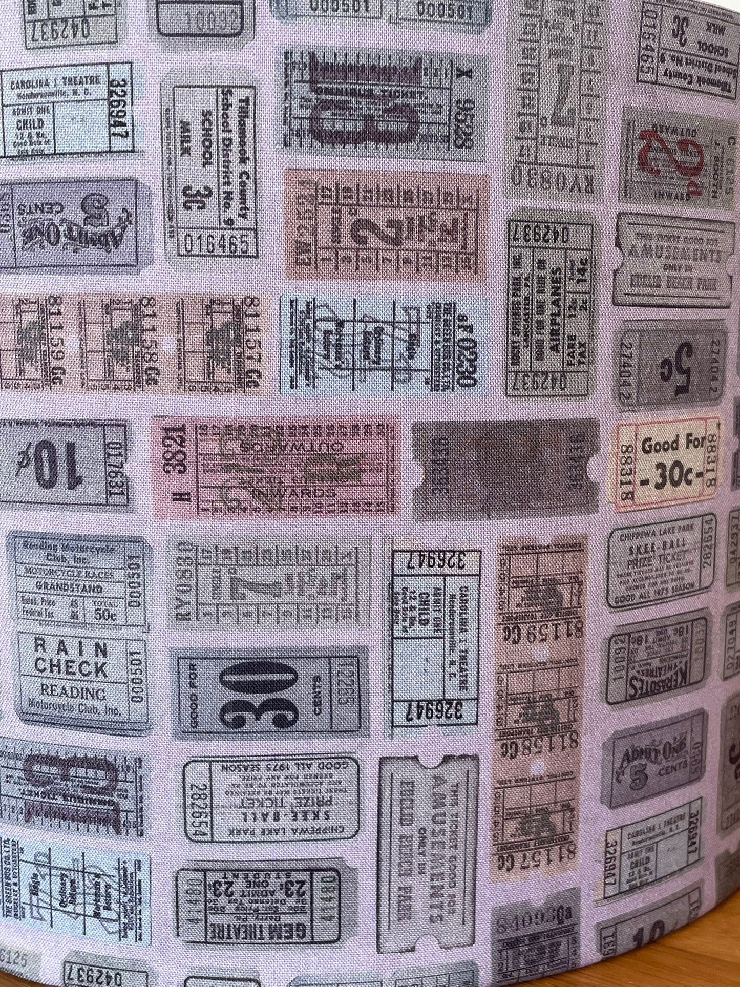 Purple Tickets Lampshade