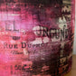Burgundy Vineyard Distressed Lampshade