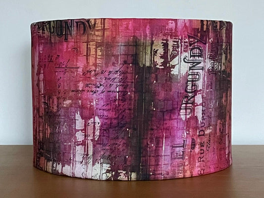 Tim Holtz Hotel Burgundy Vineyard Lampshade