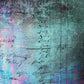Pink Purple Turquoise Distressed Lampshade