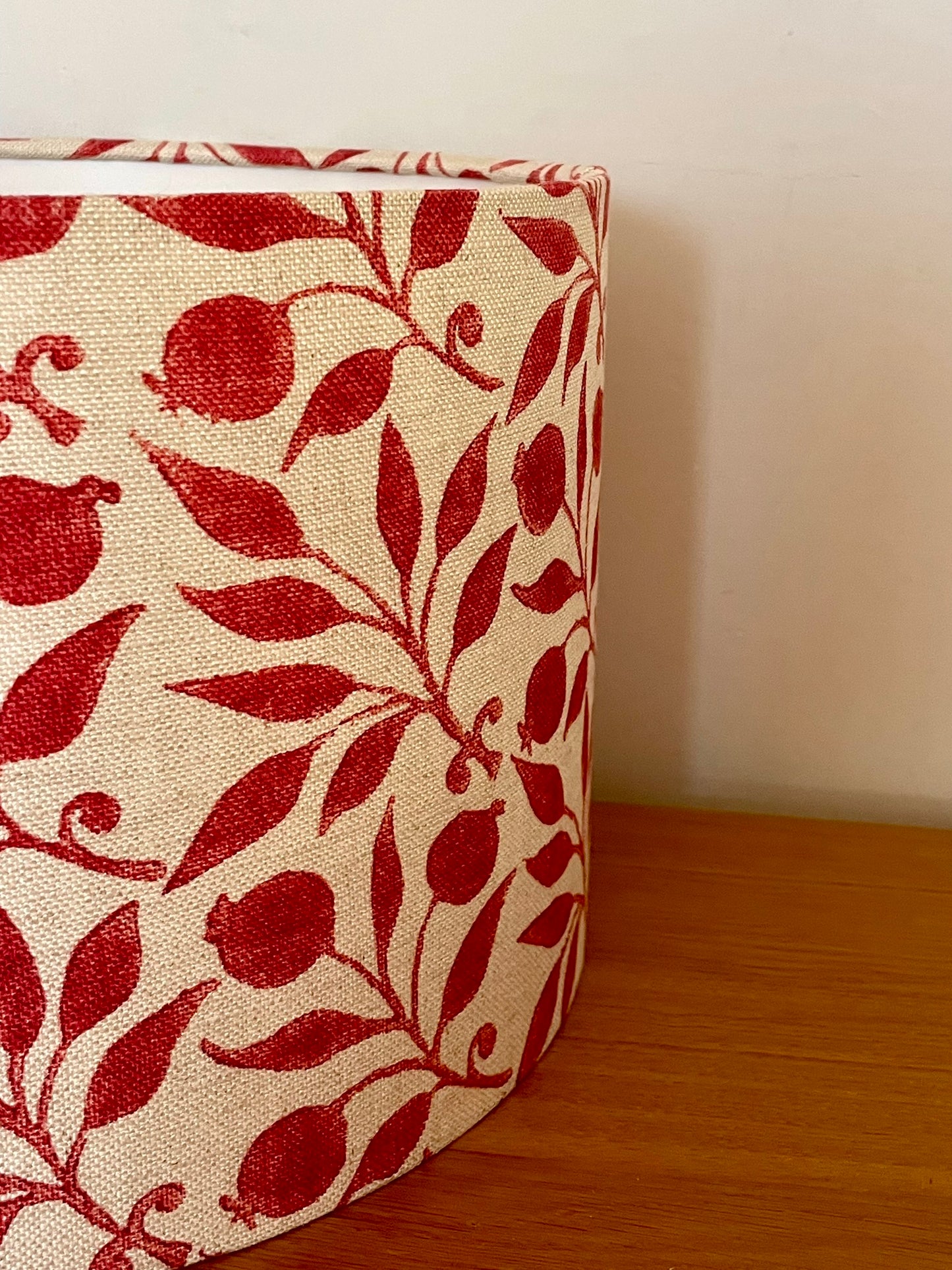 Rose Hip Red William Morris Lampshade