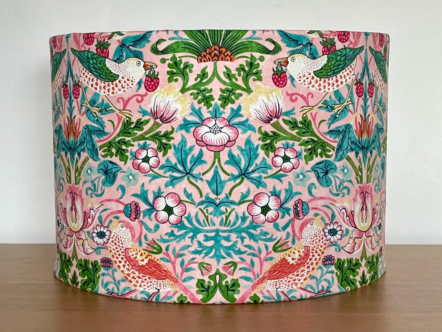 Strawberry Thief Blush Pink William Morris Lampshade