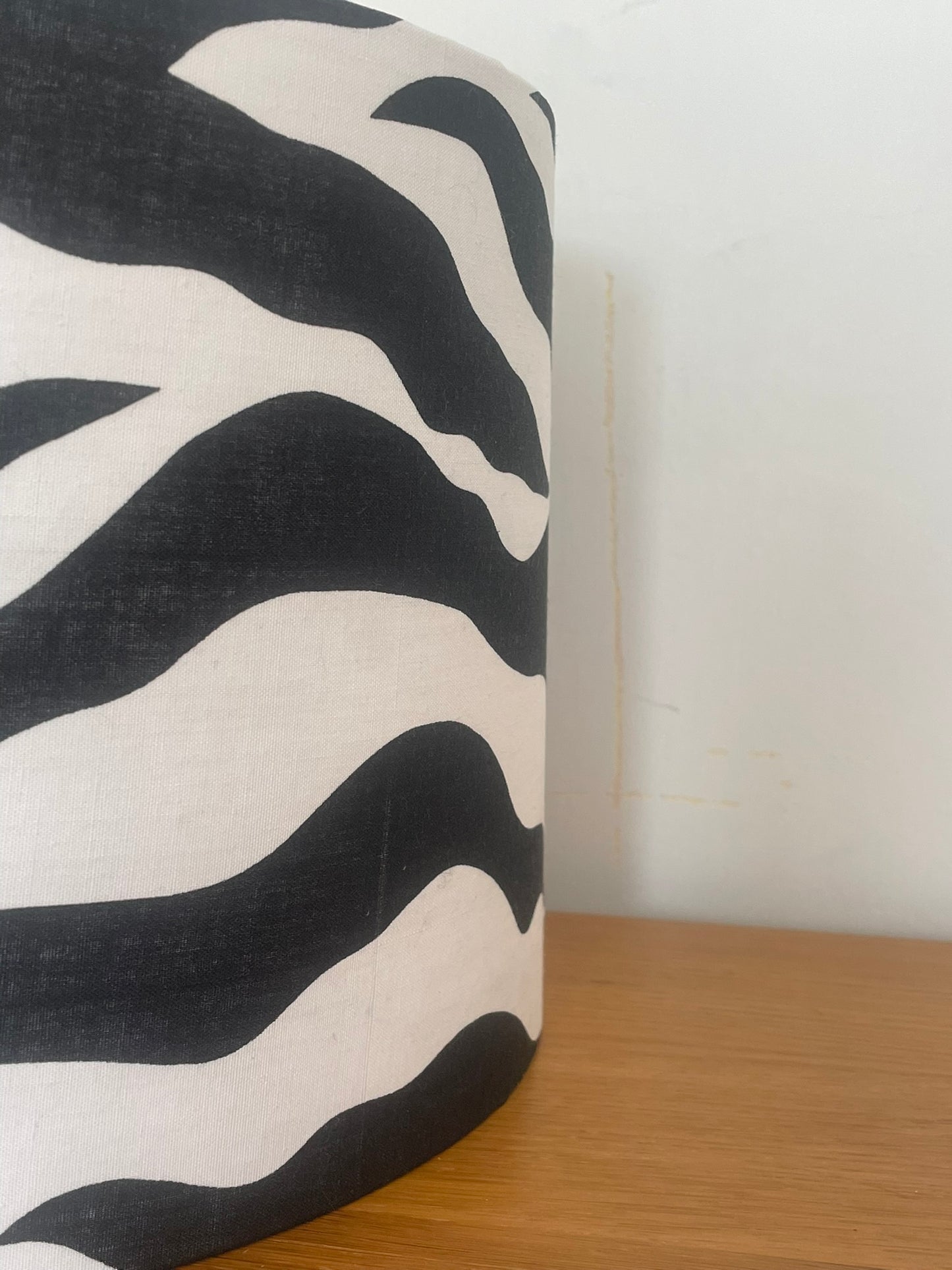 Zebra Black and White Animal Print Lampshade