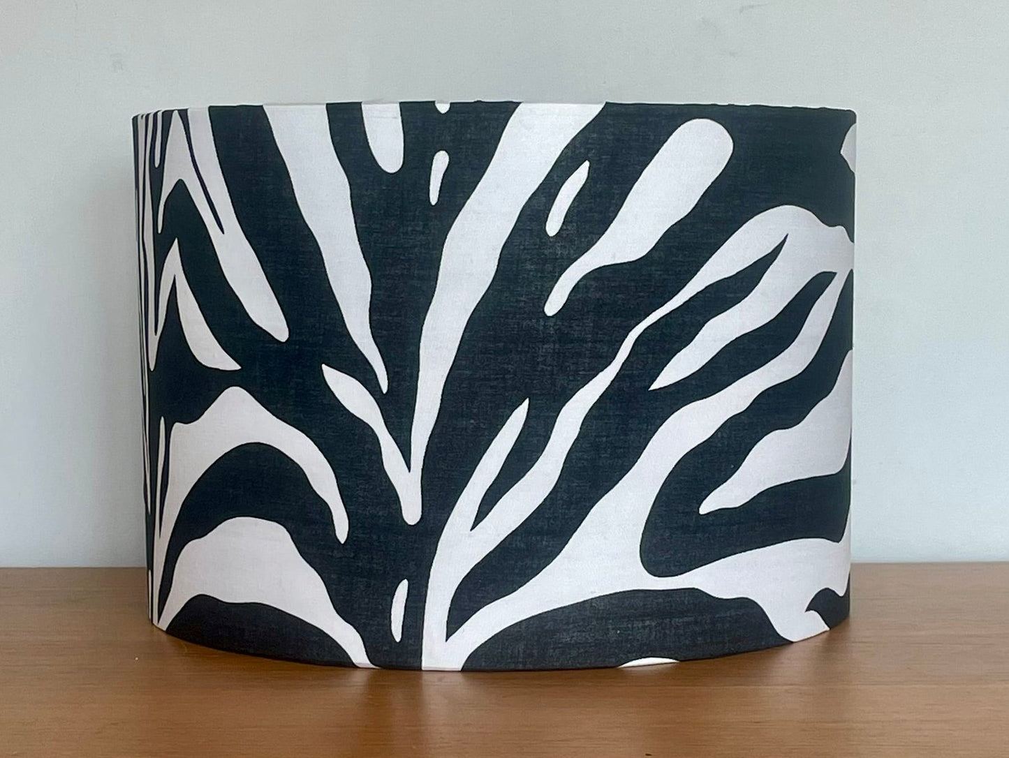 Zebra Black and White Animal Print Lampshade