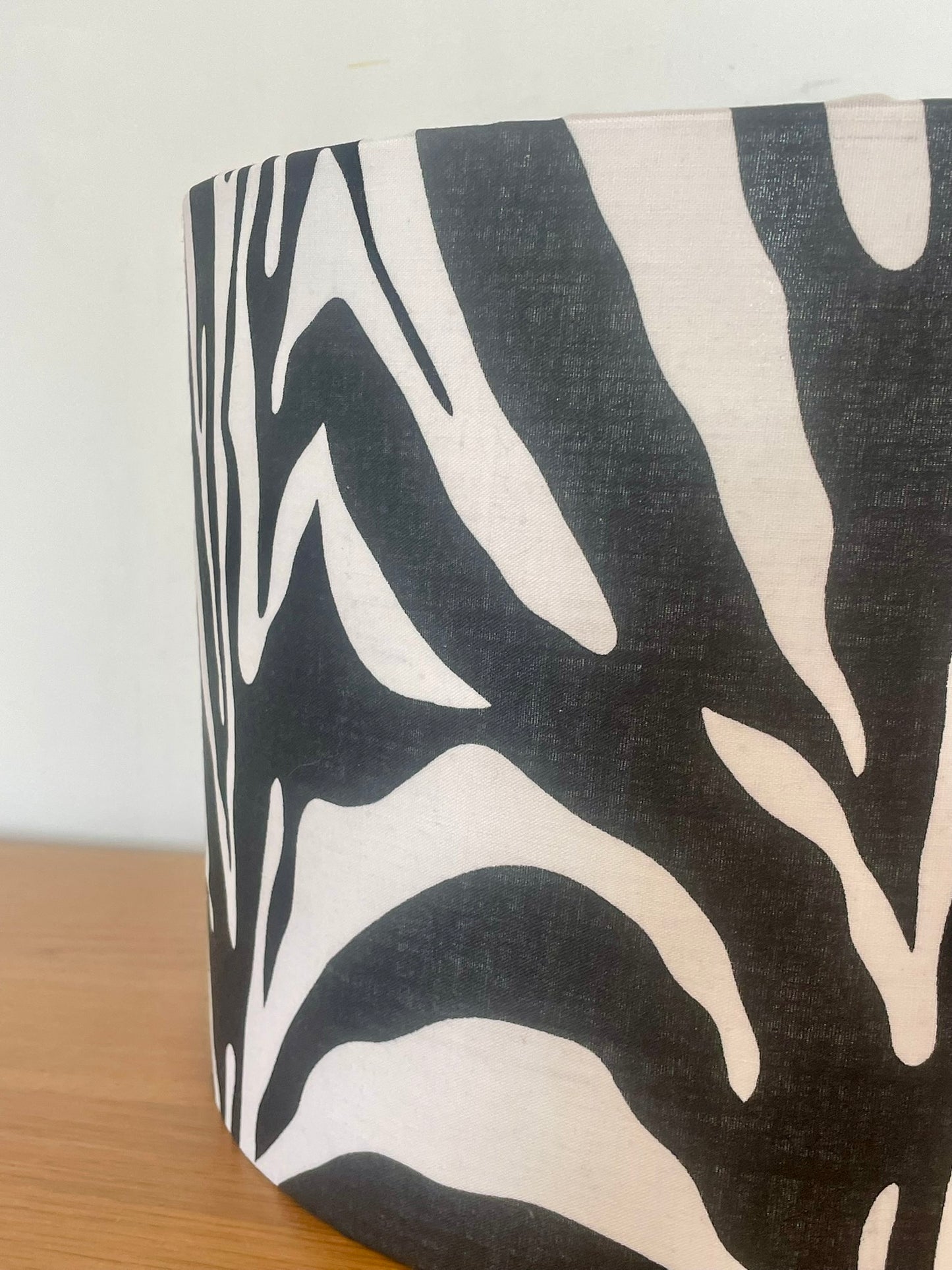 Zebra Black and White Animal Print Lampshade