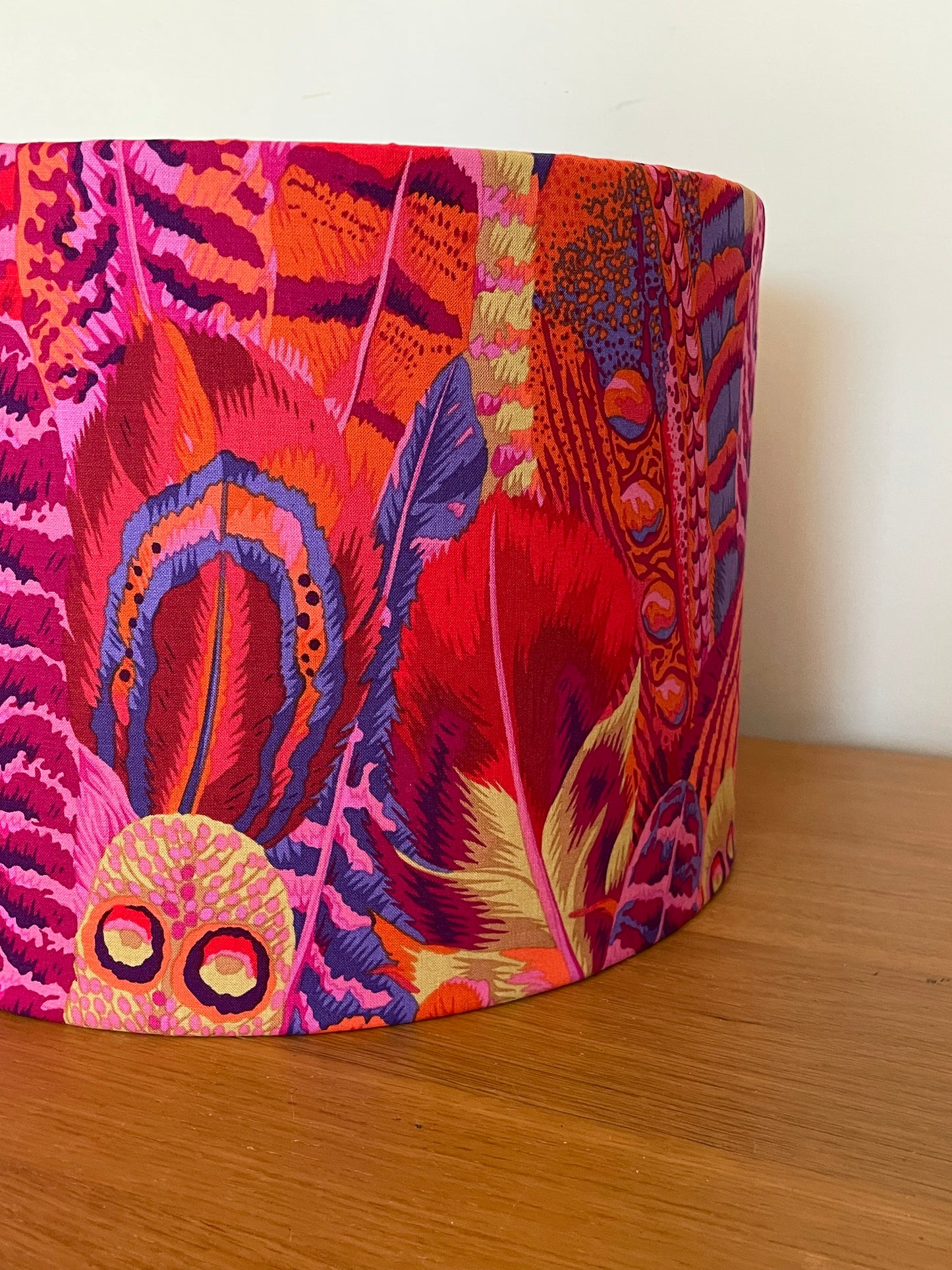 Pink, Red and Purple Feather Lampshade