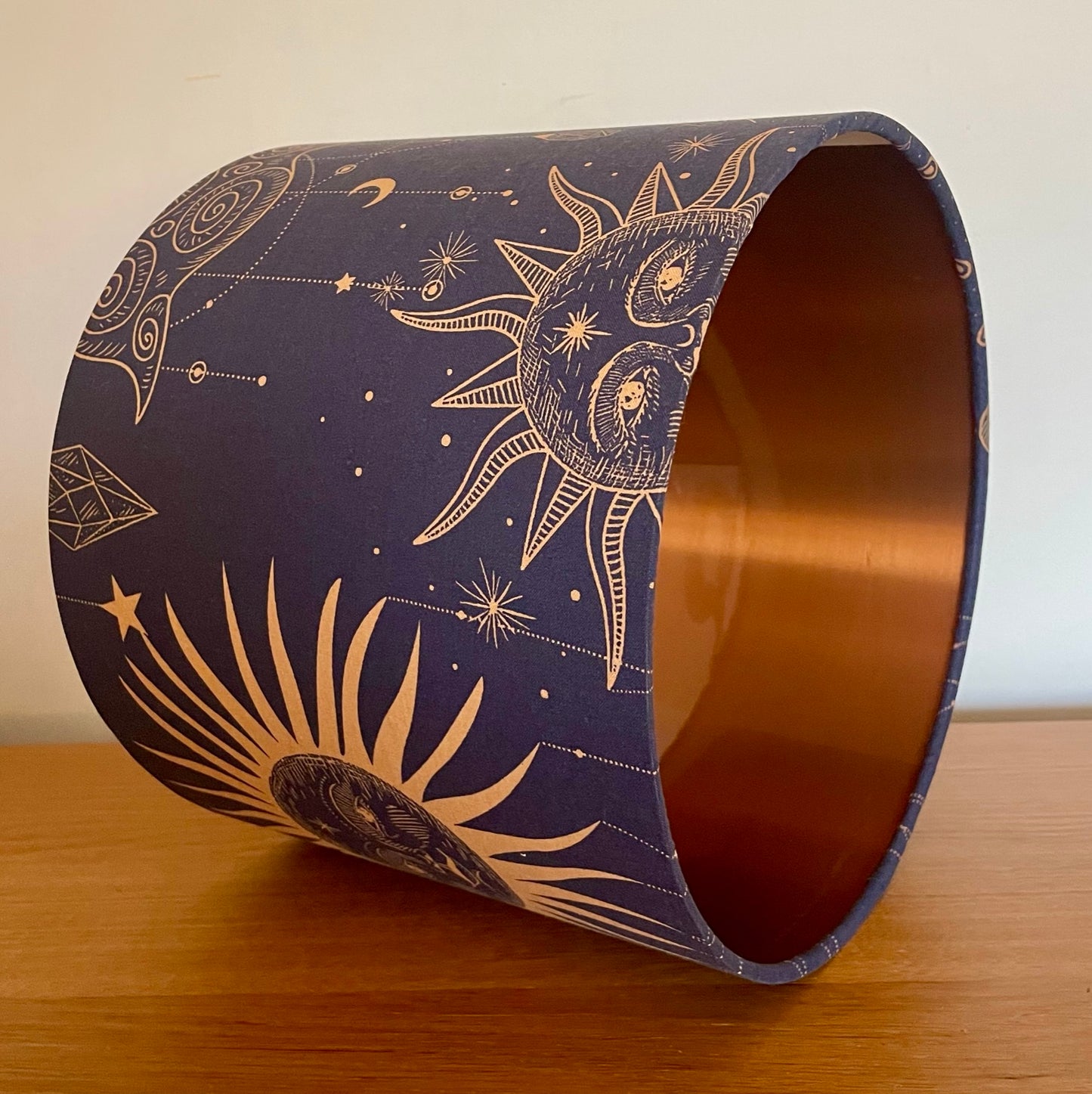 Navy and gold constellation Lampshade