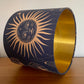 Navy and gold constellation Lampshade