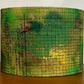 Green Brown Distressed Patina Lampshade