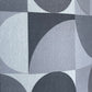 Grey Geometric Square and Circle Pattern Lampshade