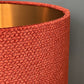 Textured Burnt Orange Chenille Lampshade