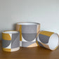 Grey and Yellow Geometric Circle Pattern Lampshade