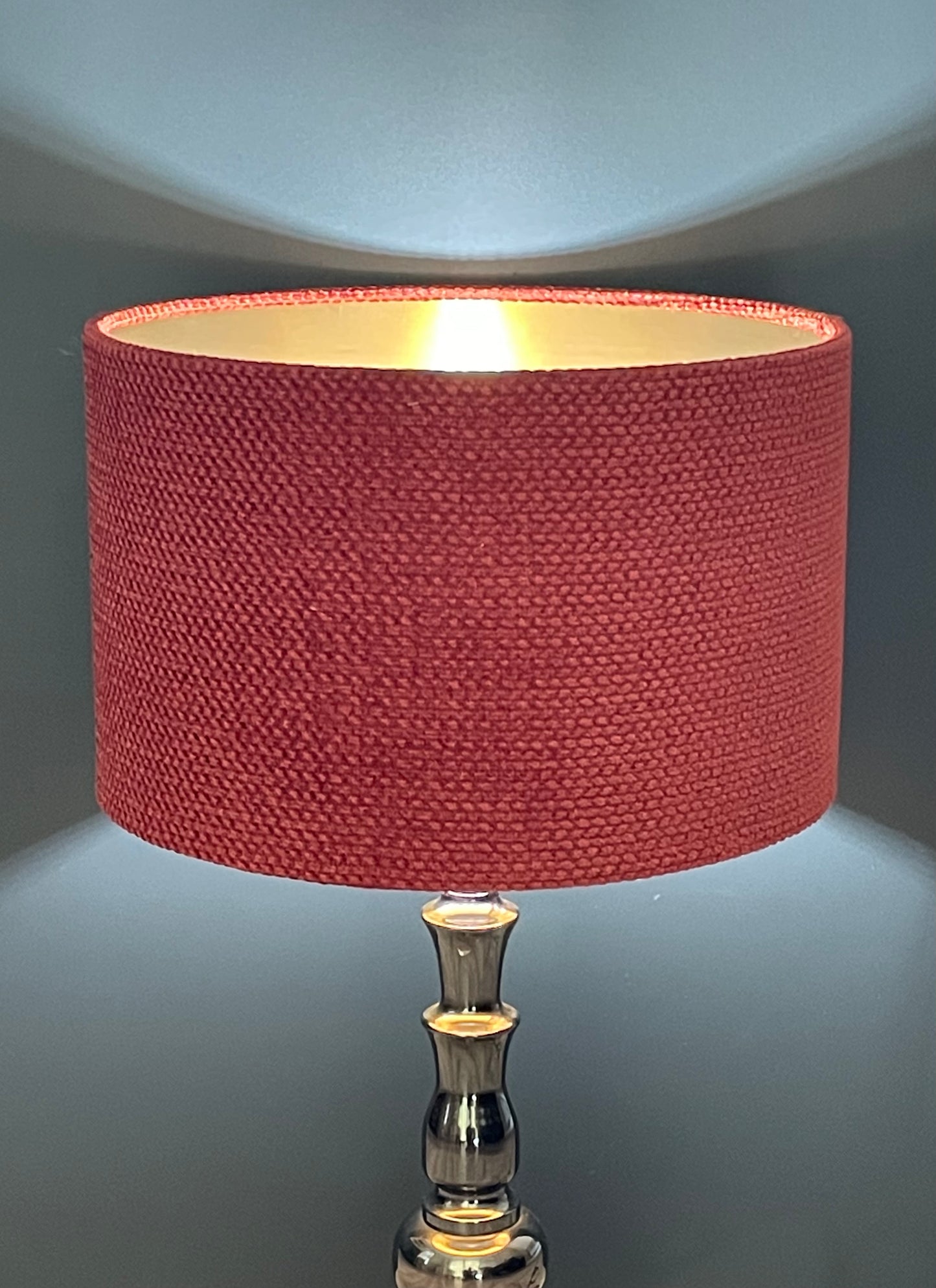 Textured Burnt Orange Chenille Lampshade