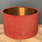 Textured Burnt Orange Chenille Lampshade