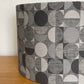 Grey Geometric Circle Pattern Lampshade