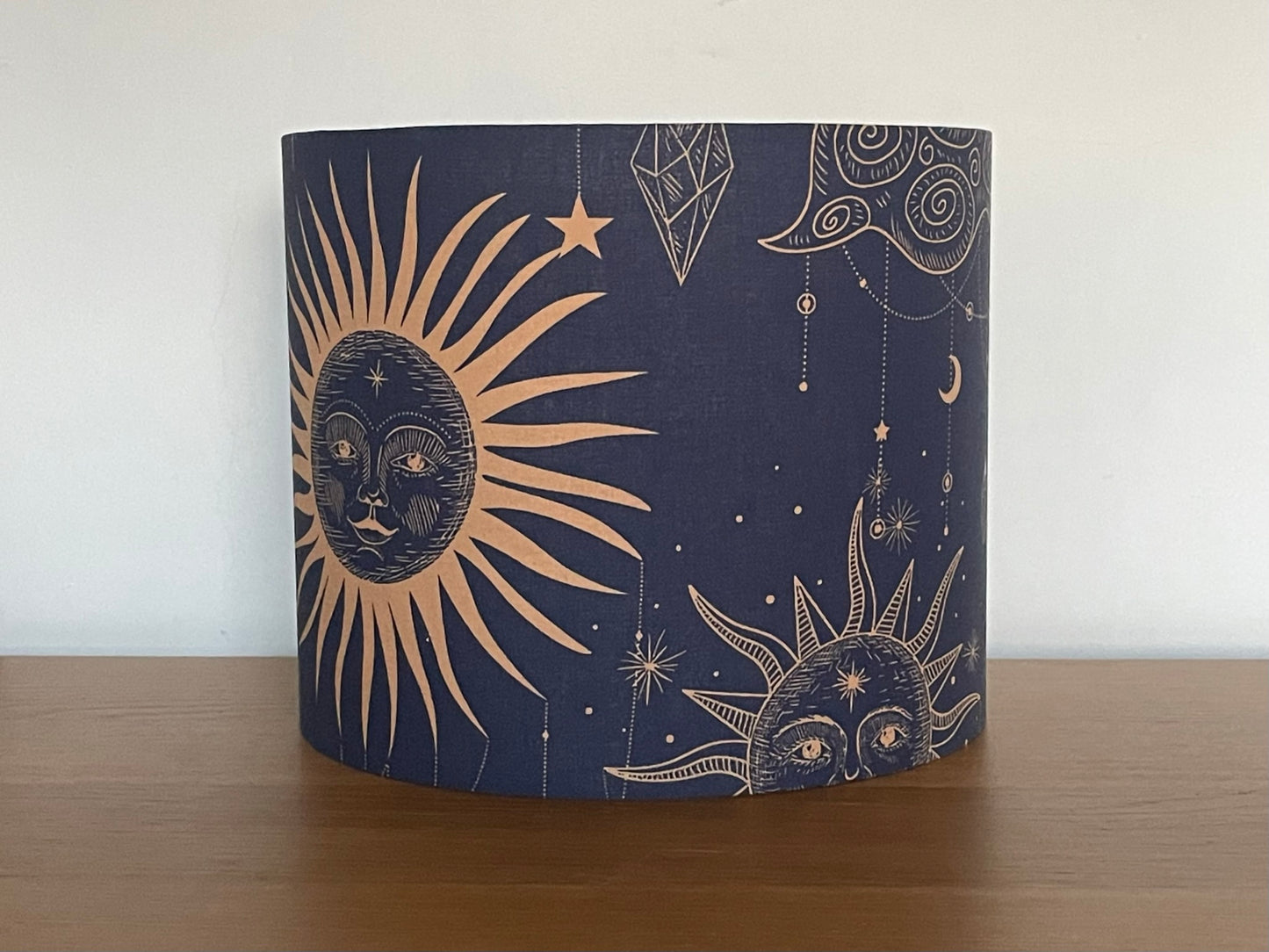 Navy and gold constellation Lampshade