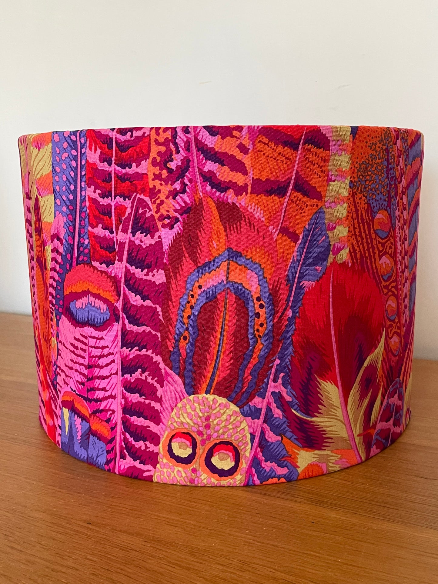 Pink, Red and Purple Feather Lampshade