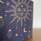 Navy and gold constellation Lampshade