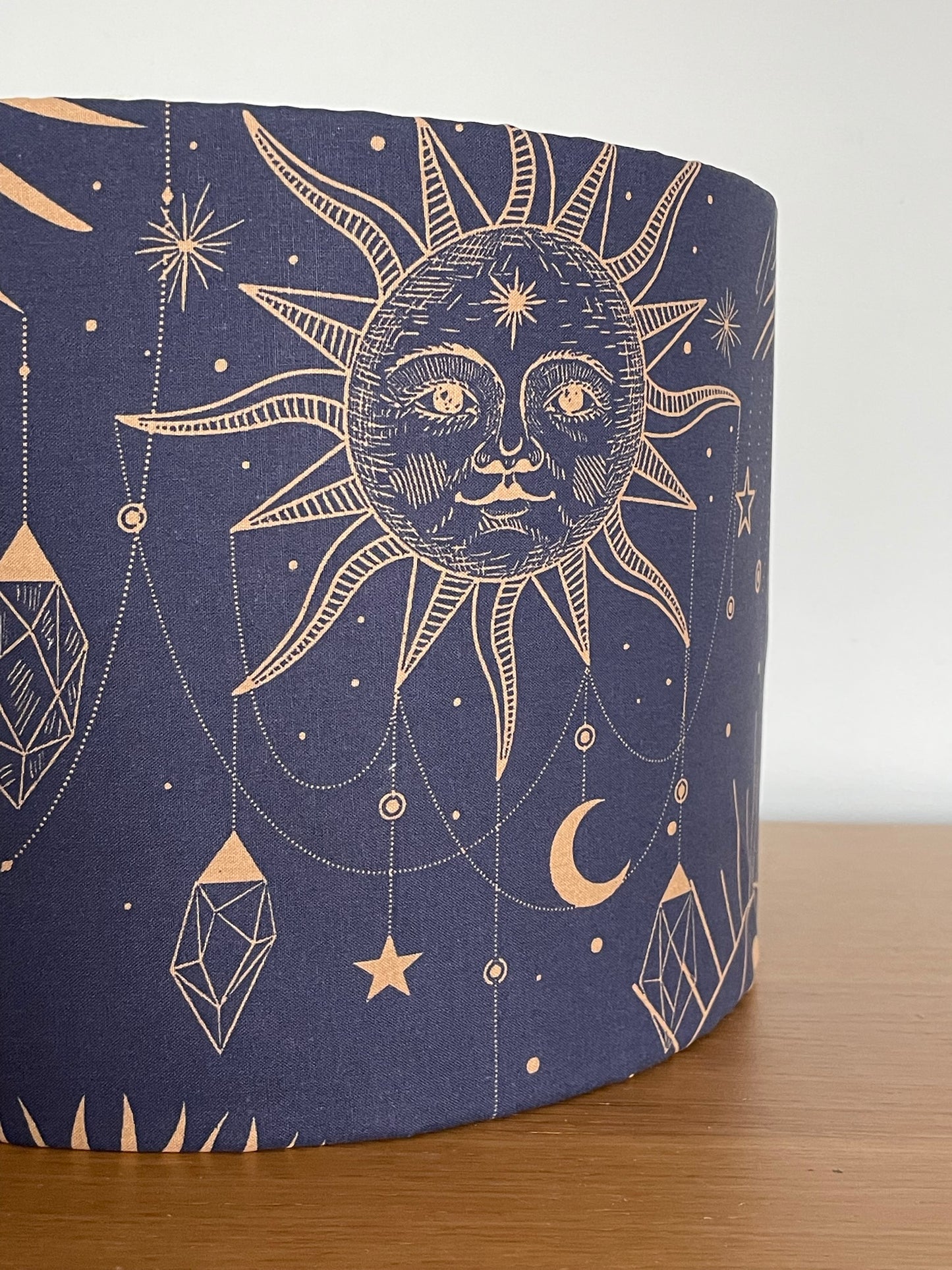 Navy and gold constellation Lampshade