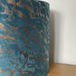 Dark green / teal velvet lampshade