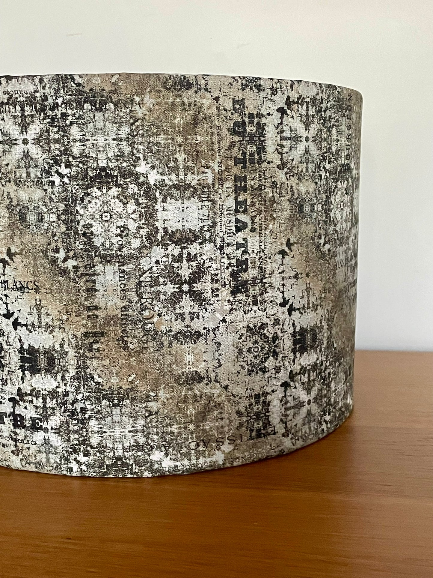 Neutral Faded Medallions Lampshade