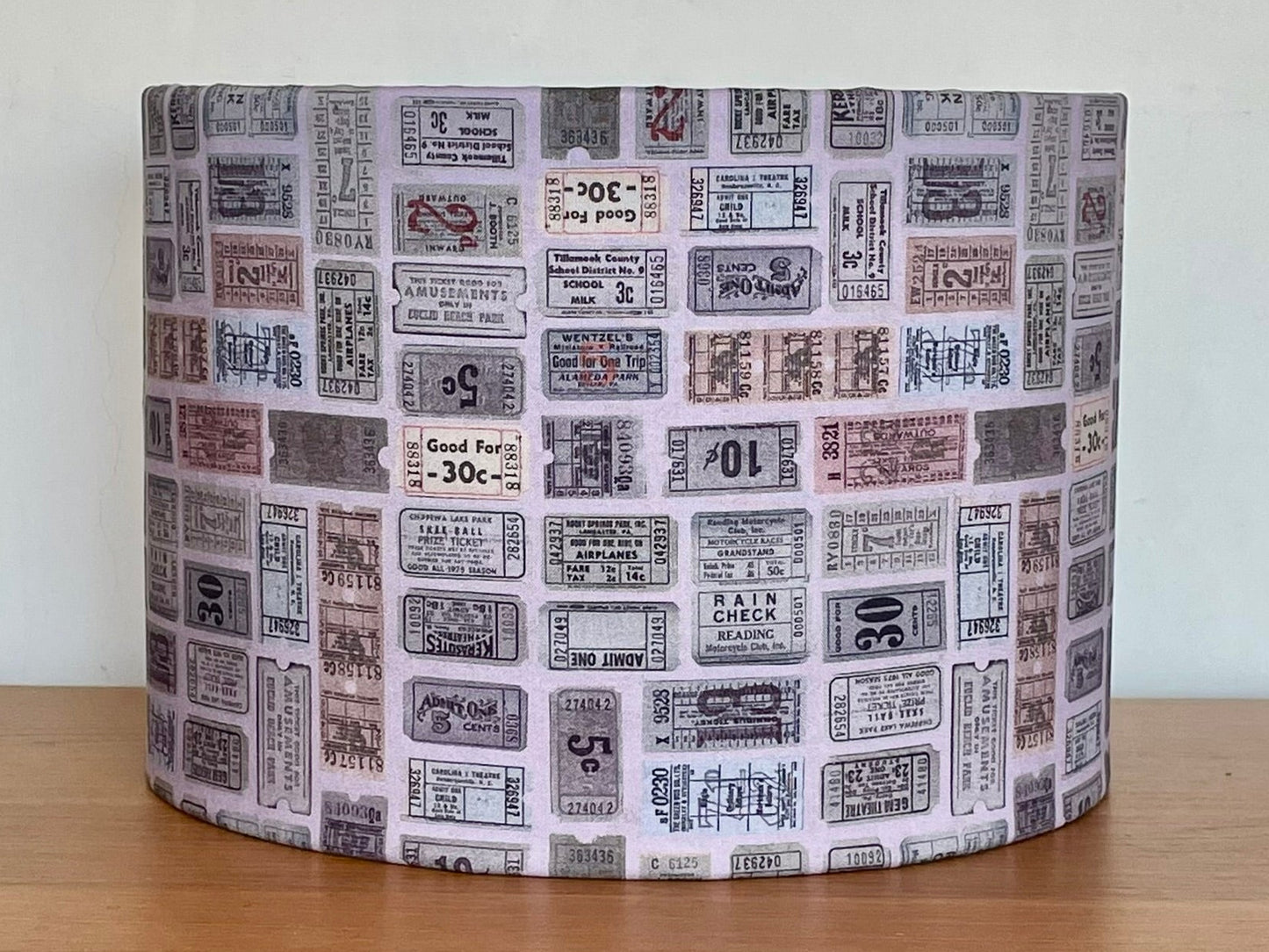 Purple Tickets Lampshade