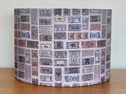 Purple Tickets Lampshade
