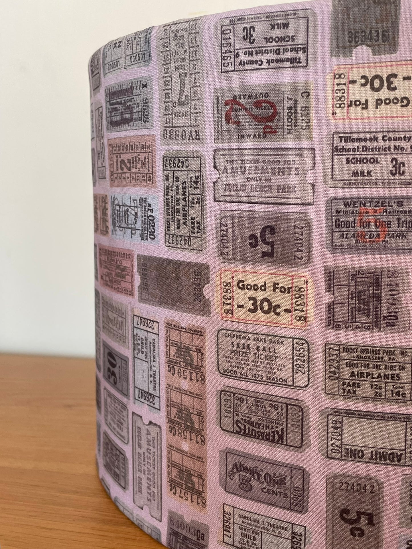 Purple Tickets Lampshade