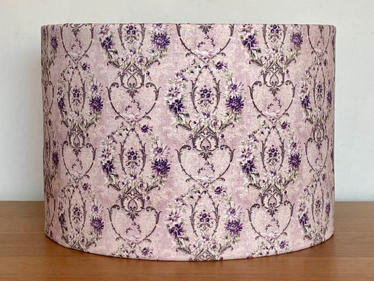 Purple Vintage Wallpaper Lampshade