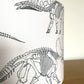 Black and White Dinosaur Skeleton Lampshade