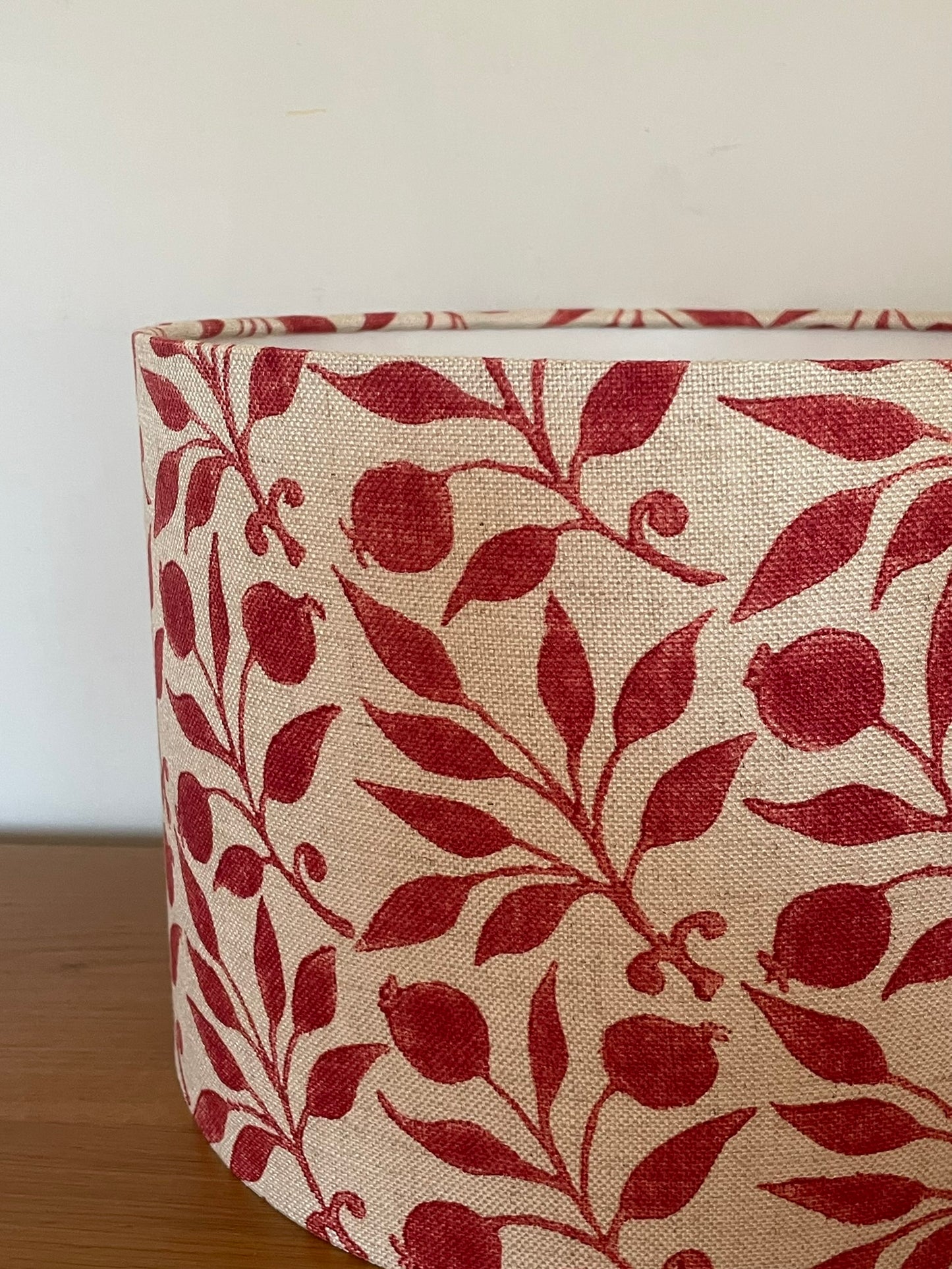 Rose Hip Red William Morris Lampshade