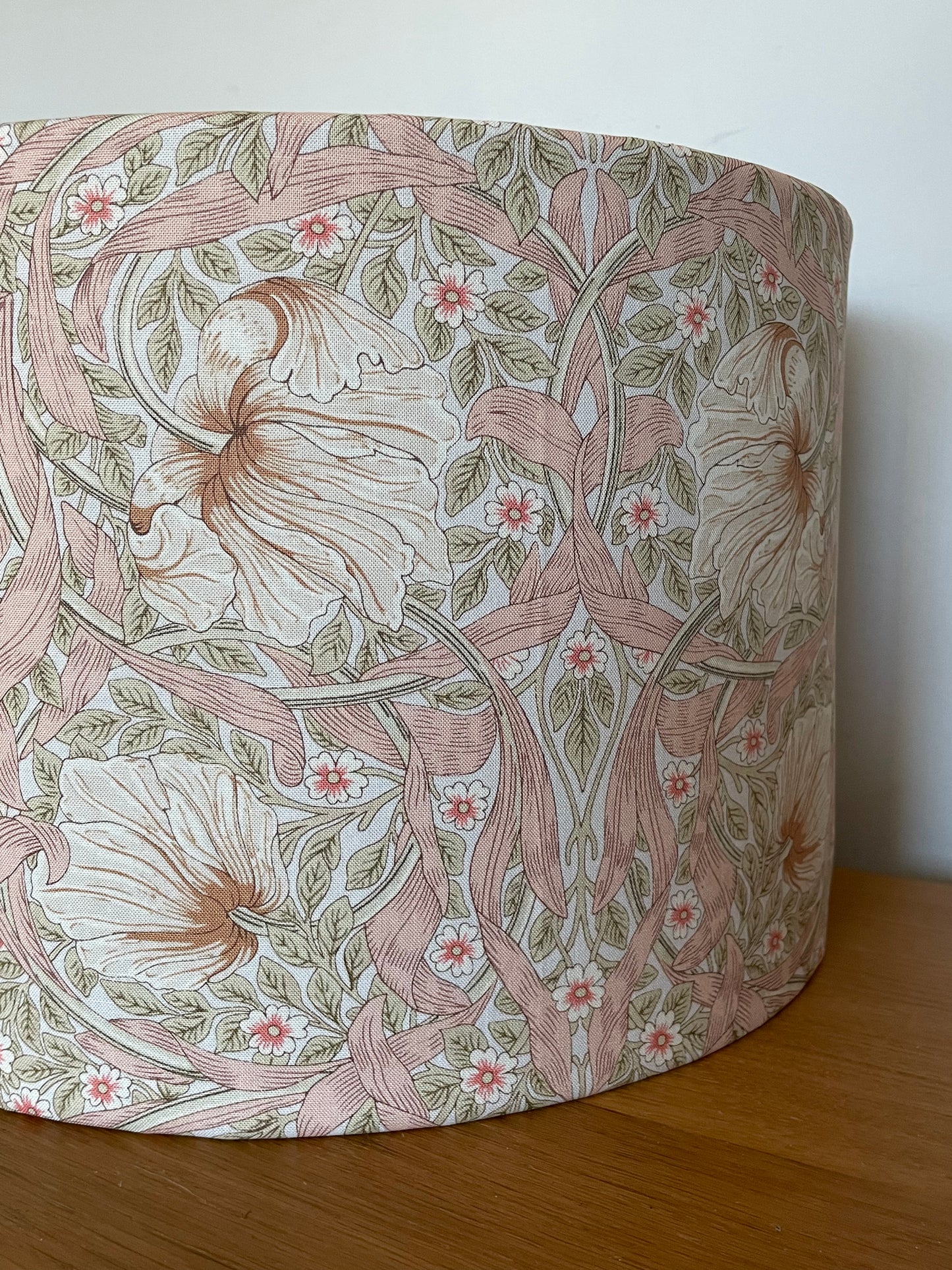 Blush Pink William Morris Pimpernel Lampshade