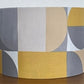 Grey and Yellow Geometric Circle Pattern Lampshade