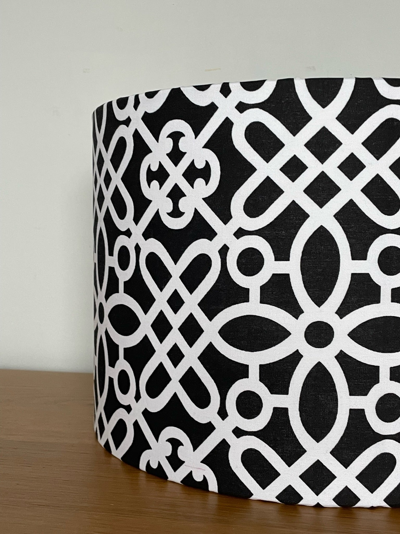    Black-and-white-Moroccan-lampshade-ceiling-pendant