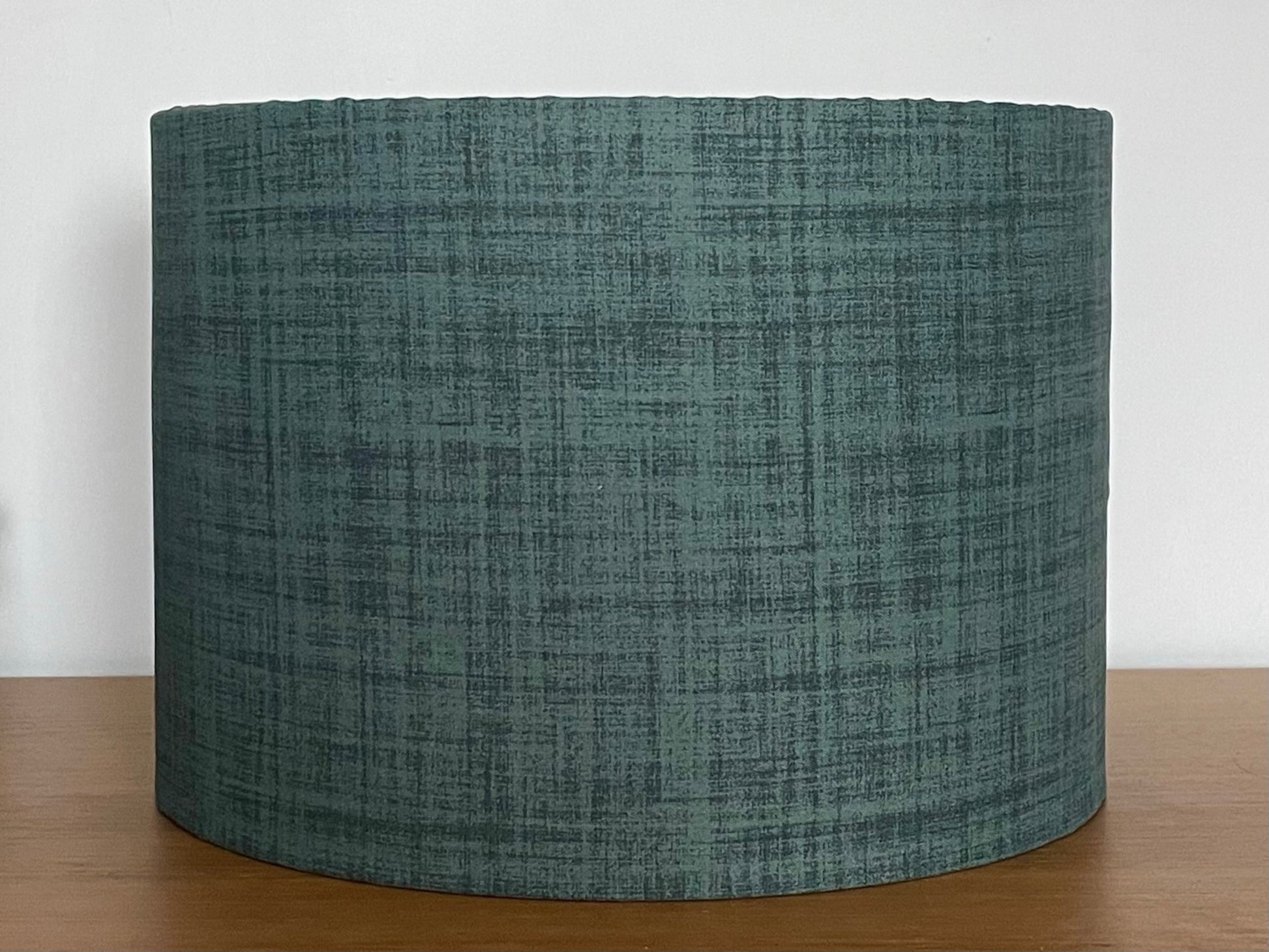 Dark-green-fabric-drum-lamp-shade-ceiling-pendant-table-lamp