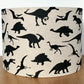 Dinosaur-black-sillhouette-lampshade-metallic-lining-bedisde-children_s-lamp