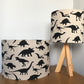    Dinosaur-sillhouette-lampshade-metallic-lining-table-lamp-ceiling-pendant