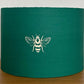    Emerald-bottle-green-lampshade-with-bee