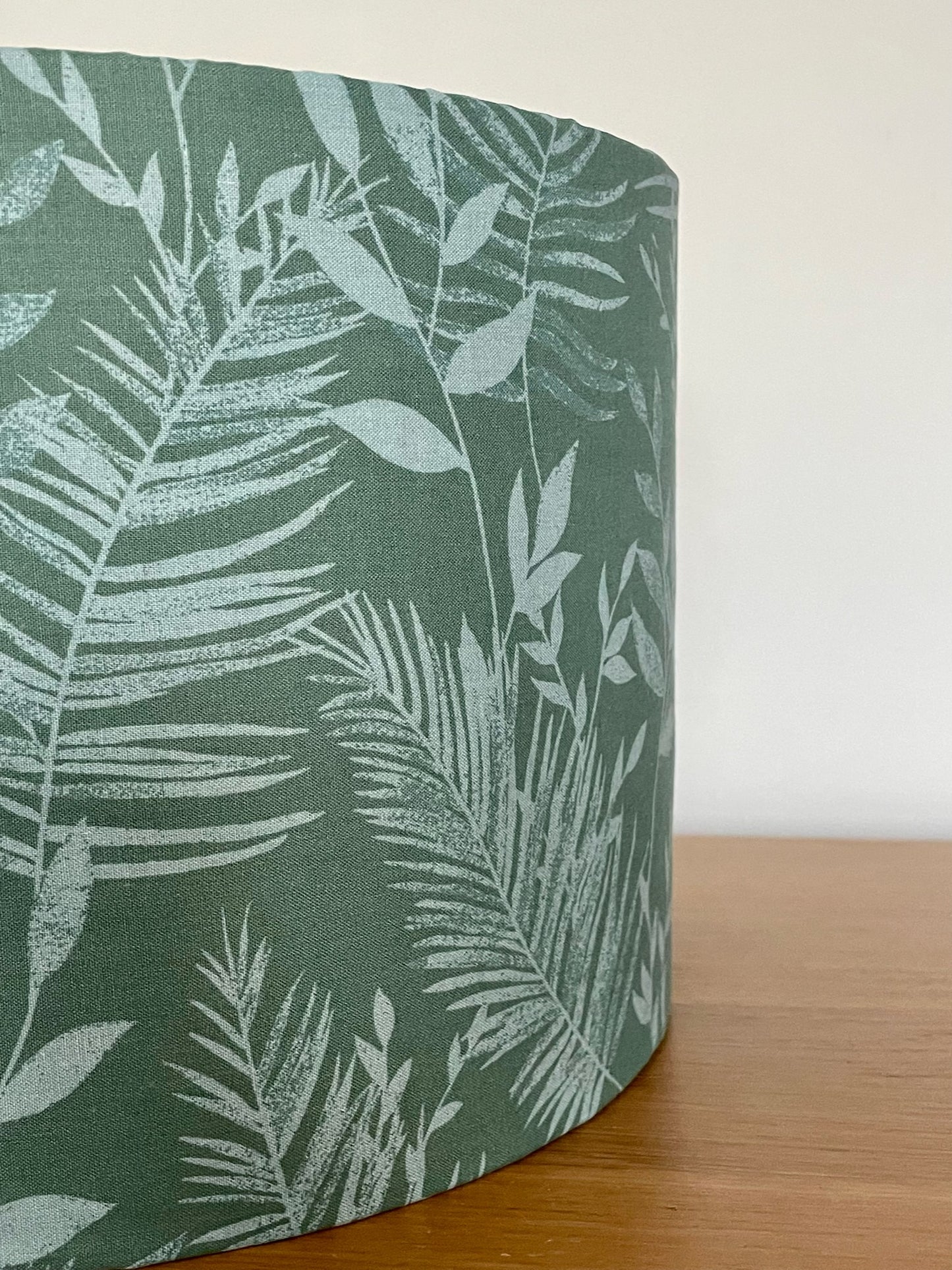 Green Tropical Leaf Lampshade