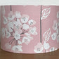 Light-pink-floral-lampshade-drum-ceiling-pendant-floor-light