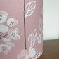 Light-pink-floral-lampshade-drum-ceiling-pendant-table-lamp