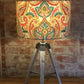 Paisley Patterned Lampshade Bright Red Yellow Green