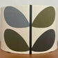 orla Kiely moss olive green navy lampshade 