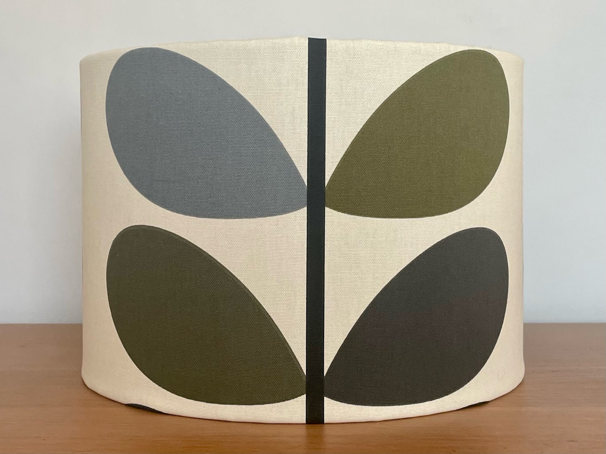 orla Kiely moss olive green navy lampshade 