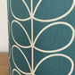 Orla Deep Duck Egg Linear Stem Lampshade
