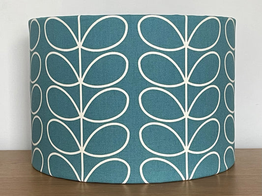 Orla-Kiely-teal-deep-duck-egg-fabric-lampshade