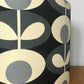 Orla-kiely-grey-oval-flower-black-cream-lampshade